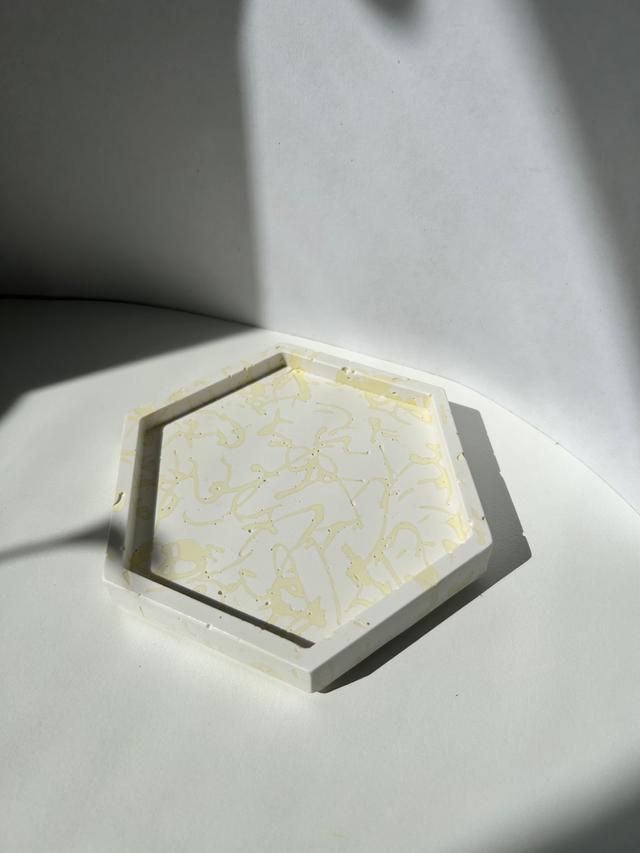Hexagon Coaster/ Jewelry Tray/ Candle Tray
